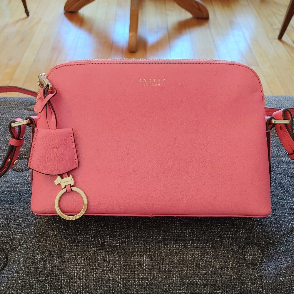 Pink leather crossbody purse by Radley London